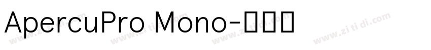 ApercuPro Mono字体转换